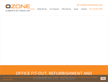 Tablet Screenshot of ozoneinteriors.com